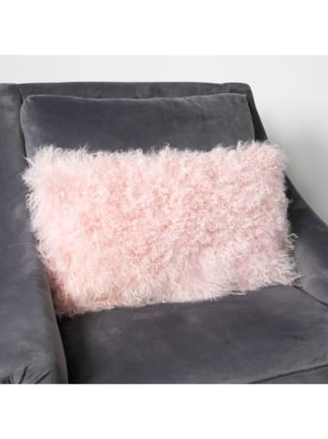 Native Home Schaffellkissen in Rosa