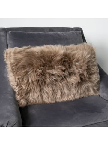 Native Home Poduszka w kolorze jasnobrązowym z wełny owczej