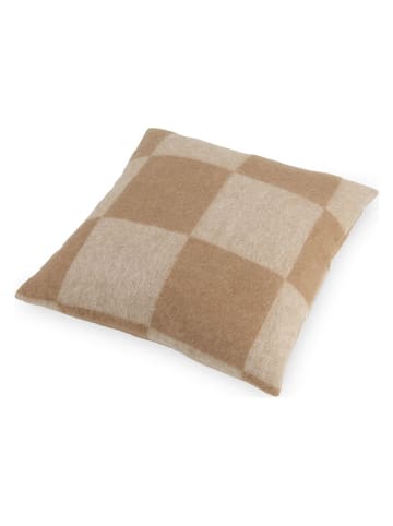 Native Home Wollen kussen ''Checkboard'' beige