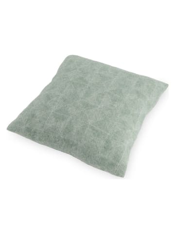 Native Home Wełniana poduszka "Diamond" w kolorze miętowym