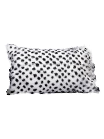 Native Home Poduszka w kolorze biało-czarnym z wełny koziej