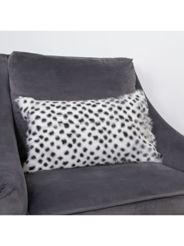 Native Home Poduszka w kolorze biało-czarnym z wełny koziej