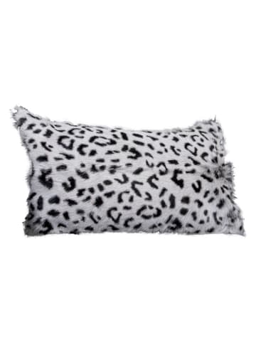 Native Home Ziegenfellkissen in Weiß/ Schwarz
