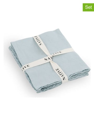 Native Home Serwetki (4 szt.) w kolorze błękitnym - 45 x 45 cm