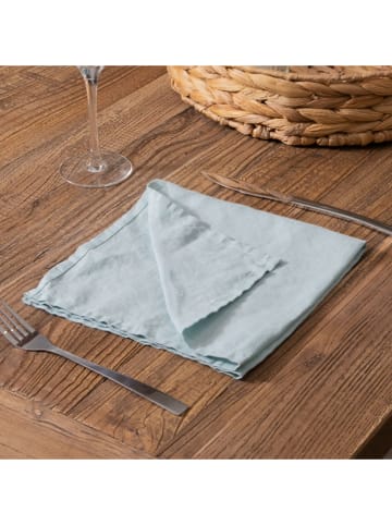 Native Home Serwetki (4 szt.) w kolorze błękitnym - 45 x 45 cm