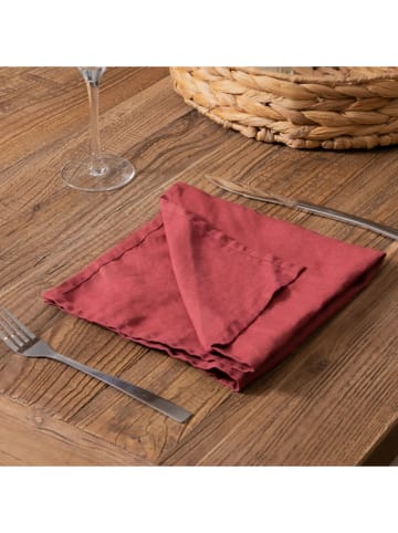 Native Home Serwetki (4 szt.) w kolorze czerwonym - 45 x 45 cm