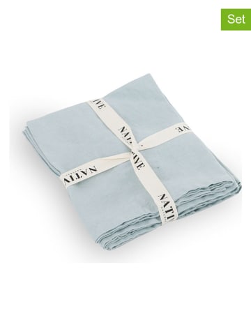 Native Home 4-delige set: placemats lichtblauw - (L)35 x (B)45 cm