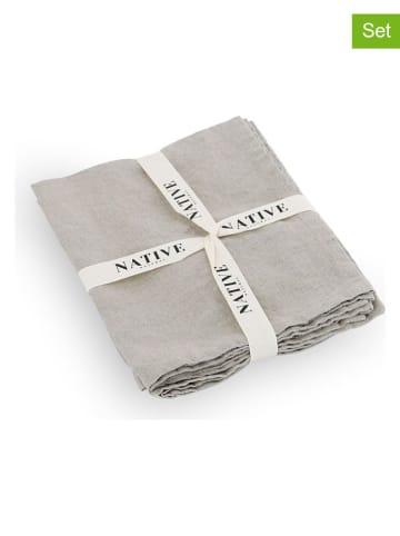 Native Home Podkładki stołowe (4 szt.) w kolorze beżowym - 35 x 45 cm