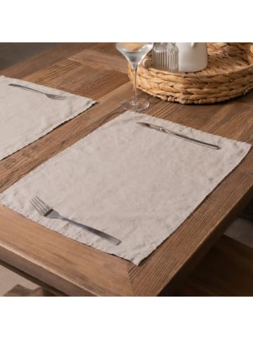 Native Home Podkładki stołowe (4 szt.) w kolorze beżowym - 35 x 45 cm
