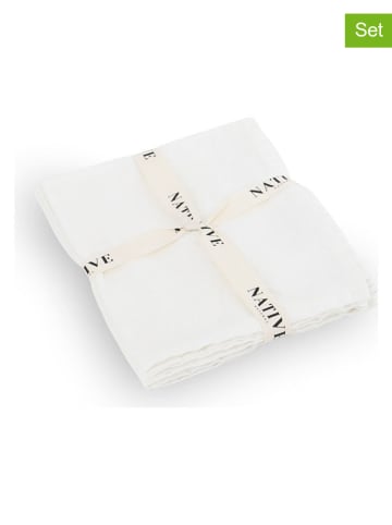 Native Home 4-delige set: placemats wit - (L)35 x (B)45 cm