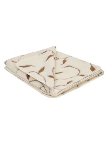 Native Home Wollen deken ''Leaf'' crème