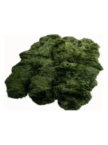 Native Home Skóra owcza w kolorze zielonym