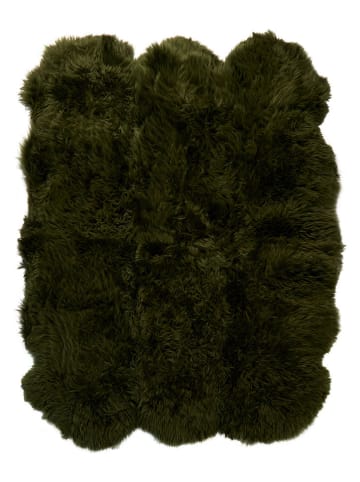 Native Home Skóra owcza w kolorze zielonym