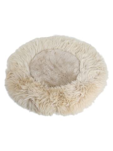 Native Home Schaffell-Tierbett in Creme - Ø 50 cm