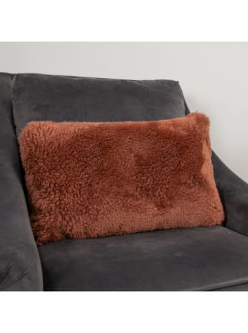 Native Home Poduszka w kolorze czerwonym z wełny owczej