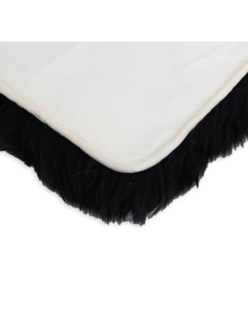 Native Home Schaffell-Sitzauflage in Schwarz - (L)40 x (B)40 cm