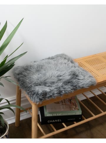 Native Home Schapenvacht zitkussen grijs - (L)40 x (B)40 cm