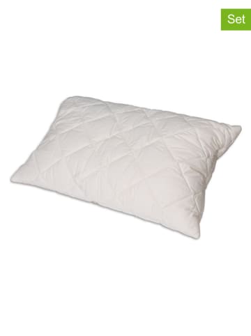Native Home 2-delige set: hoofdkussens wit