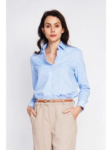 ASSUILI Linnen blouse lichtblauw