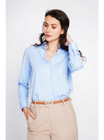 ASSUILI Linnen blouse lichtblauw