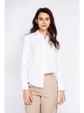 ASSUILI Leinen-Hemd in Weiß