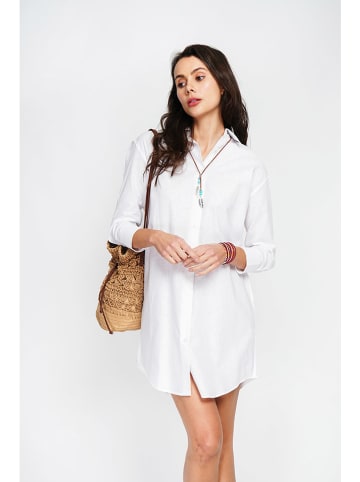 ASSUILI Linnen jurk wit