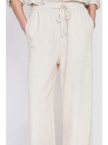 ASSUILI Linnen broek crème