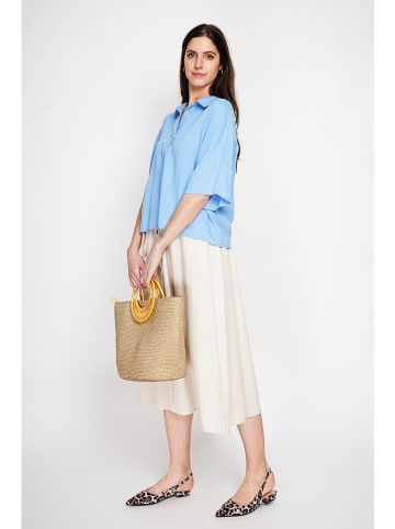 ASSUILI Linnen blouse lichtblauw