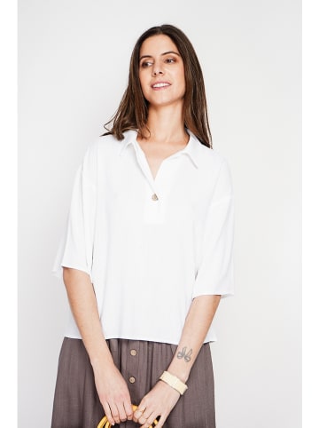 ASSUILI Linnen blouse wit