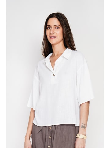 ASSUILI Linnen blouse wit