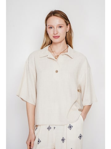 ASSUILI Linnen blouse crème