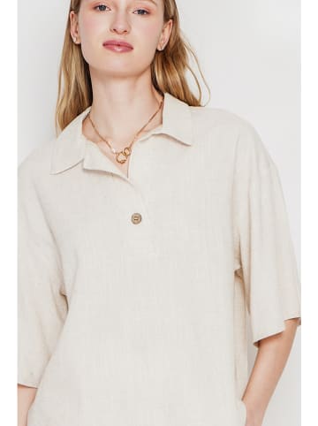 ASSUILI Linnen blouse crème