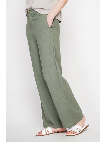 ASSUILI Linnen broek kaki