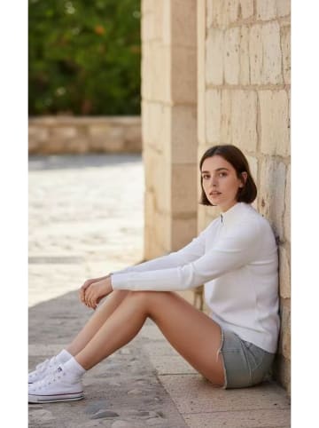 ASSUILI Kardigan w kolorze białym