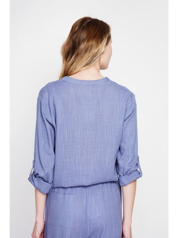 ASSUILI Linnen blouse blauw