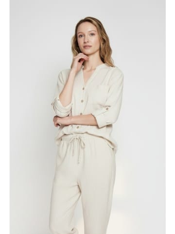 ASSUILI Linnen blouse crème