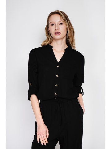 ASSUILI Linnen blouse zwart