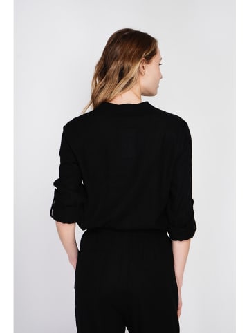 ASSUILI Linnen blouse zwart