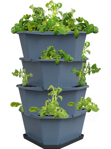 Gusta Garden Wieża w kolorze niebieskim do uprawy ziemniaków - 44 x 65 x 44 cm