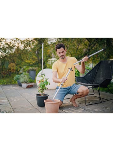 Gusta Garden 3er-Set: Tomatenrankhilfen "Tomato Buddy" in Grau - (H)128 cm