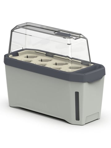 Gusta Garden Kräutertopf "Harry Herbs" in Grau - (B)35,8 x (H)25 x (T)16 cm