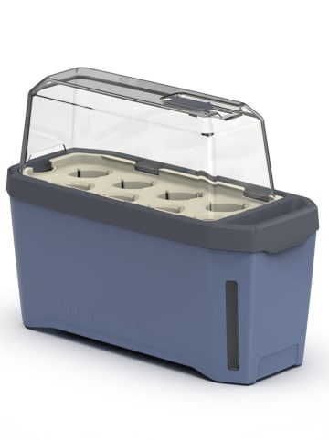 Gusta Garden Kräutertopf "Harry Herbs" in Blau - (B)35,8 x (H)25 x (T)16 cm