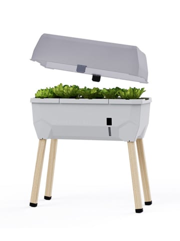 Gusta Garden Grządka w kolorze białym na podwyższeniu z osłonką - 79 x 115 x 37,5 cm