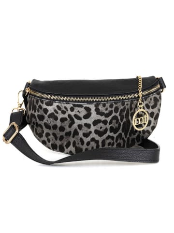 Mia Tomazzi Leren heuptas "Perugino" zwart - (B)23 x (H)13 x (D)2 cm