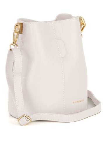 Mia Tomazzi Leder-Umhängetasche "Vepra" in Beige - (B)20 x (H)23,5 x (T)14 cm