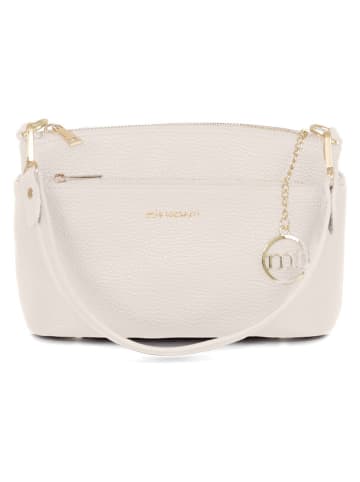 Mia Tomazzi Leder-Schultertasche "Bardolino" in Beige - (B)25 x (H)17 x (T)13 cm