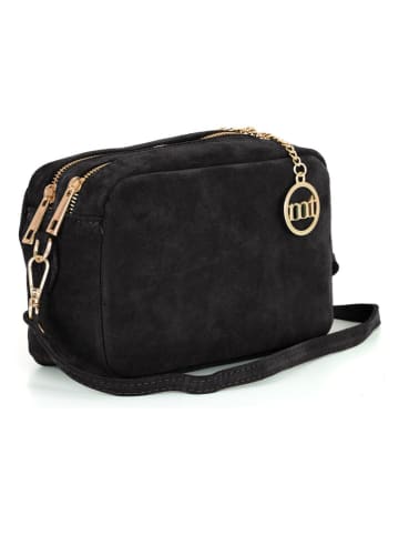 Mia Tomazzi Skórzana torebka "Vittadini" w kolorze czarnym - 23 x 16 x 11 cm