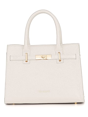 Mia Tomazzi Leder-Henkeltasche "Ventimiglia" in Beige - (B)29 x (H)22 x (T)14 cm