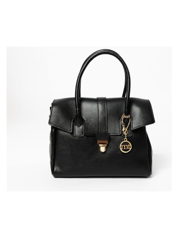 Mia Tomazzi Leren schoudertas "Vochieri" zwart - (B)29 x (H)25 x (D)15 cm