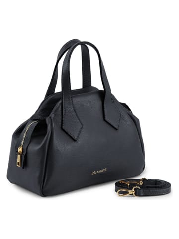 Mia Tomazzi Leren handtas "Omenoni" zwart - (B)28 x (H)21 x (D)13 cm